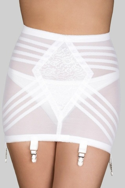 Корсетный пояс для чулок сильной коррекции (Размер: 6X) (Цвет: белый)