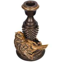 Подсвечник Птичка Терра правый Бронза