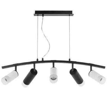 Подвесной светильник 5*GU10 LR7353638721 чёрный/белый Rullo Lightstar