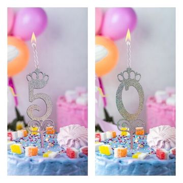 Свеча - топпер "50"