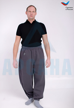 Брюки ортопедические межсезонные с расширением на бедре. Размер M (46-48). Цвет ТЕМНО-СЕРЫЙ