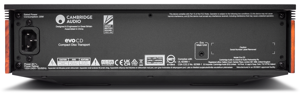 CD транспорт Cambridge Audio Evo черный