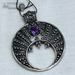 Подвеска "Лунница Царская" с натуральными камнями