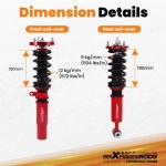 24 Way Coilovers Lowering Kit подходит для автомобиля BMW 5 Series RWD E39 97-03 525i 530i 528i 540i