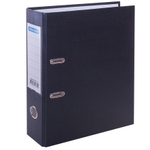 Папка-регистратор OfficeSpace, 70мм, бумвинил, с карманом на корешке, черная