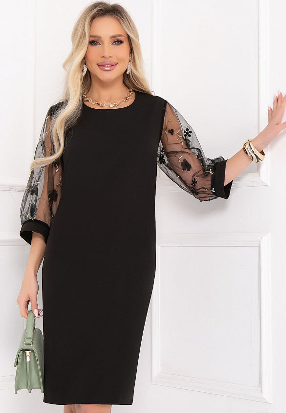 ПЛАТЬЕ ПЕРУДЖА (БЛЭК) Bellovera (Акция)