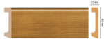Плинтус DECOMASTER D235-73/20 (80*17*2400 мм)