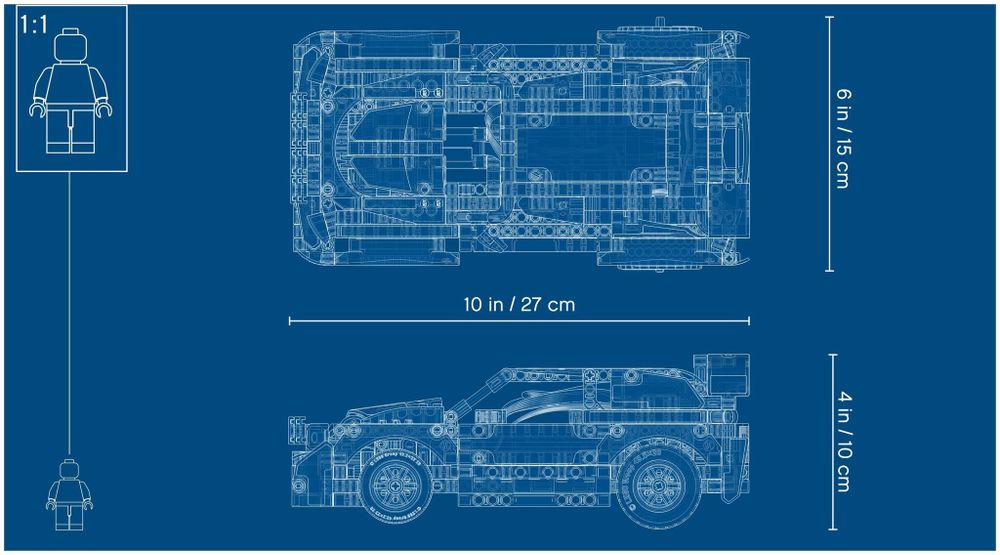 Конструктор LEGO Technic 42109 Гоночный автомобиль Top Gear на управлении