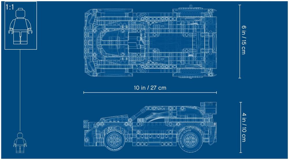 Конструктор LEGO Technic 42109 Гоночный автомобиль Top Gear на управлении