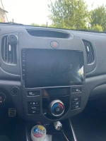 Магнитола для KIA Cerato 2 2008-2013 (климат, рамка черная) - FarCar DX9-7093CLB монитор 9.5" IPS на Android 13, 4+64Гб, CarPlay