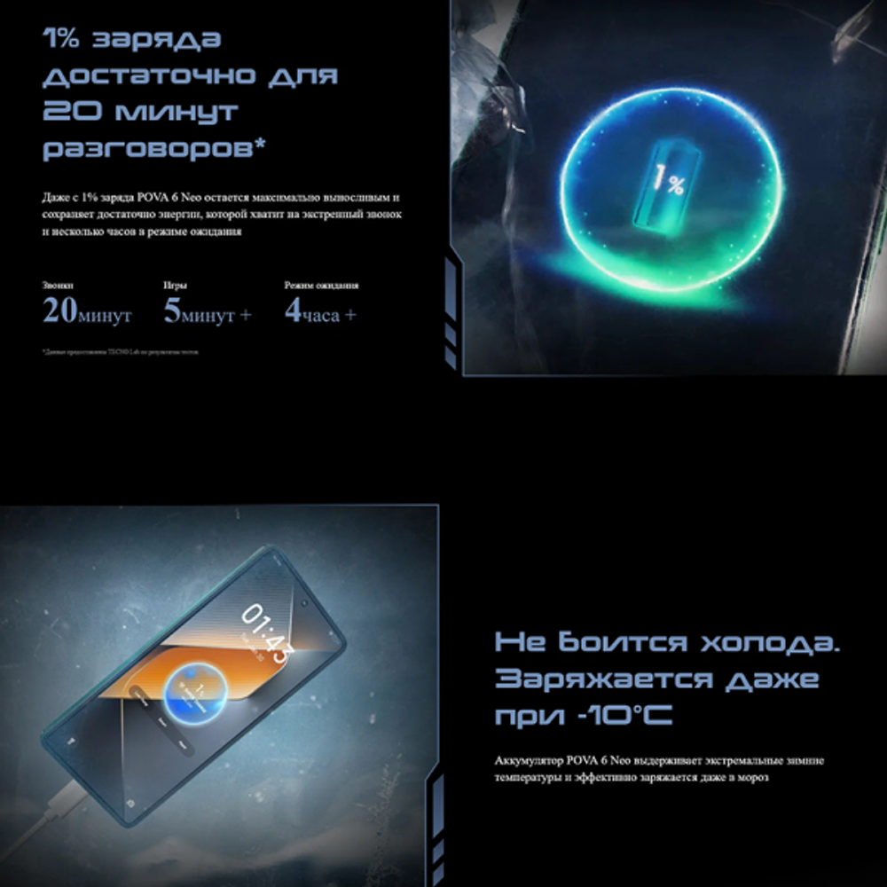 Смартфон TECNO POVA 6 Neo 8/256GB Comet Green