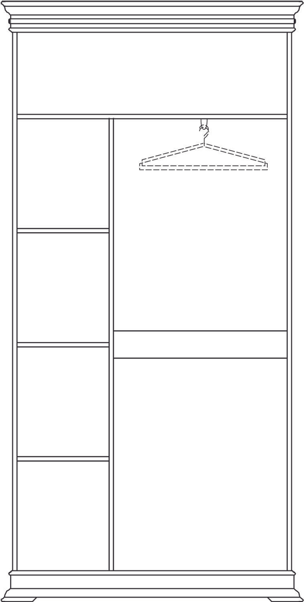 Шкаф для одежды 2д «Верди Классик» П1.0487.0.35