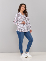 Блузка БЛ-22/белыйремни-цепи