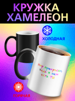Кружка подарок хамелеон "Главное верить в себя"