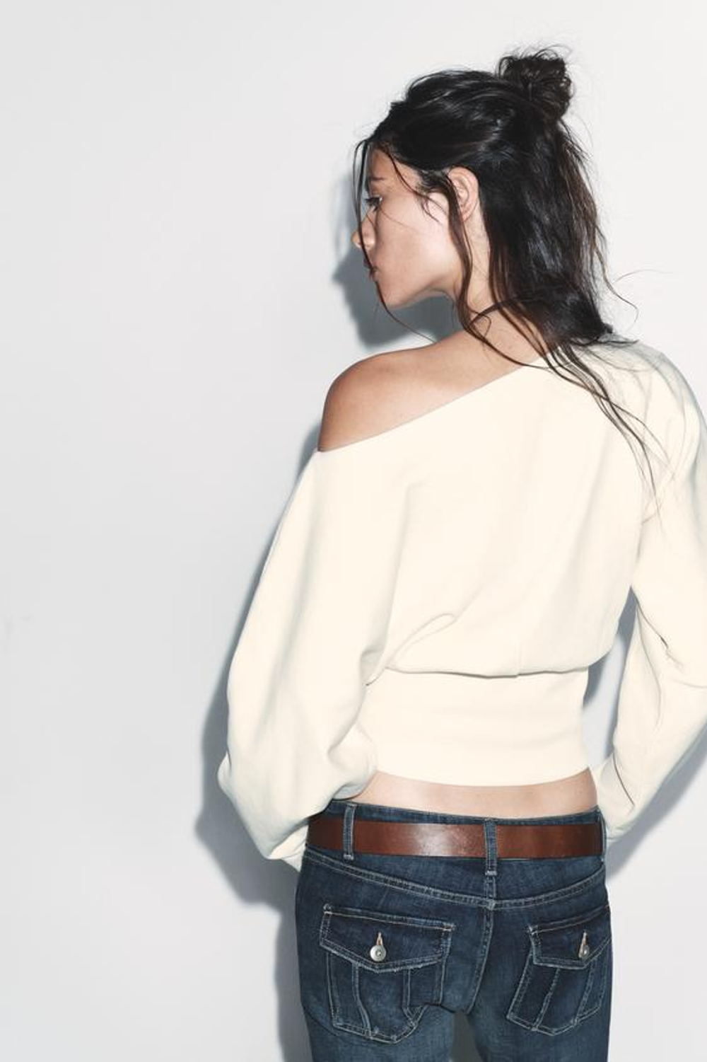 АСИМЕТРИЧНАЯ ХЛОПЧАТОБУМАЖНАЯ ТОЛСТОВКА - ZARA