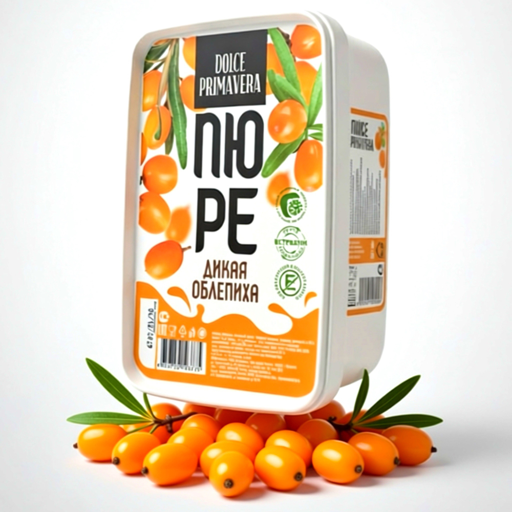 Пюре замороженное Облепиха дикая «Dolce Primavera» 1 кг