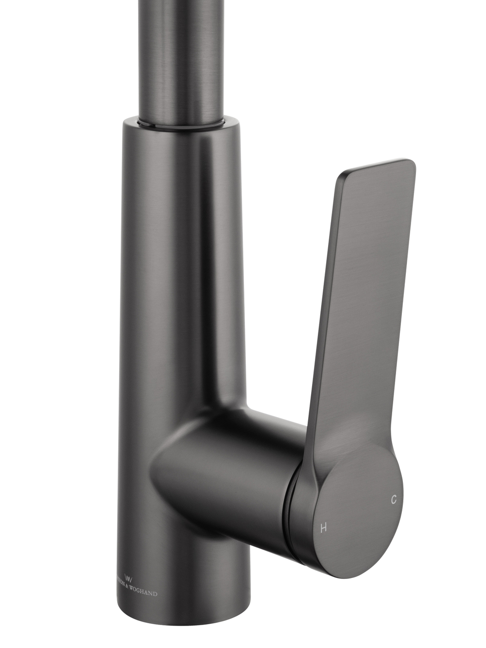 Смеситель для кухни с выдвижным изливом WONZON & WOGHAND, Темный графит (WW-A20782-BGG)