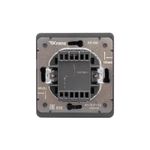 Выключатель ROUND 1 кл перекрестный (переключатель) с подсветкой 10А с/у титан KRANZ