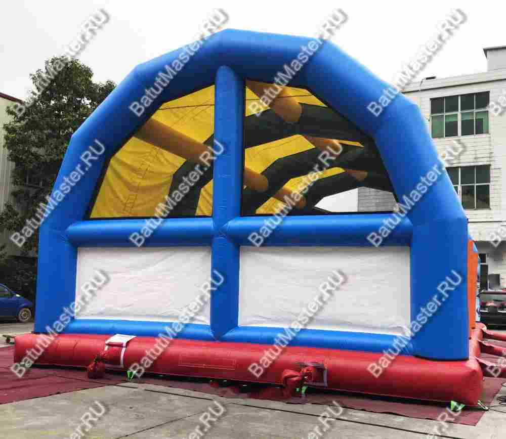 Коммерческий надувной батут "Сказочный комплекс" с крышей 2, 12,8*8*6 м