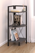 Угловой стеллаж 90х35 - антрацит