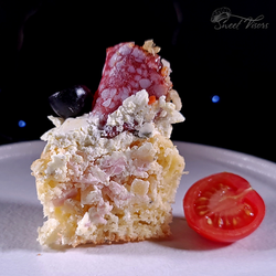 Ветчина Сыр и Ананас. Начинка Закусочного Капкейка. Кондитерская Sweet Visors | Сладкие Козырьки Светланы Дегтеревой