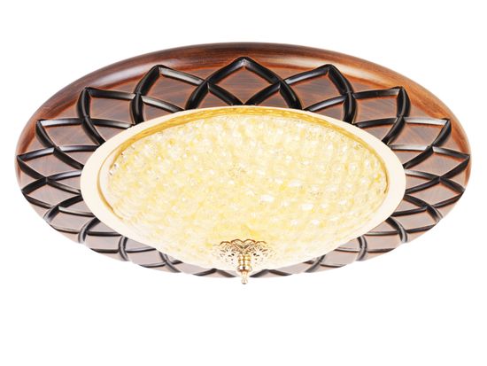 Потолочная люстра La Lampada 50463 (PL.166/4.26 WALNUT WOOD)