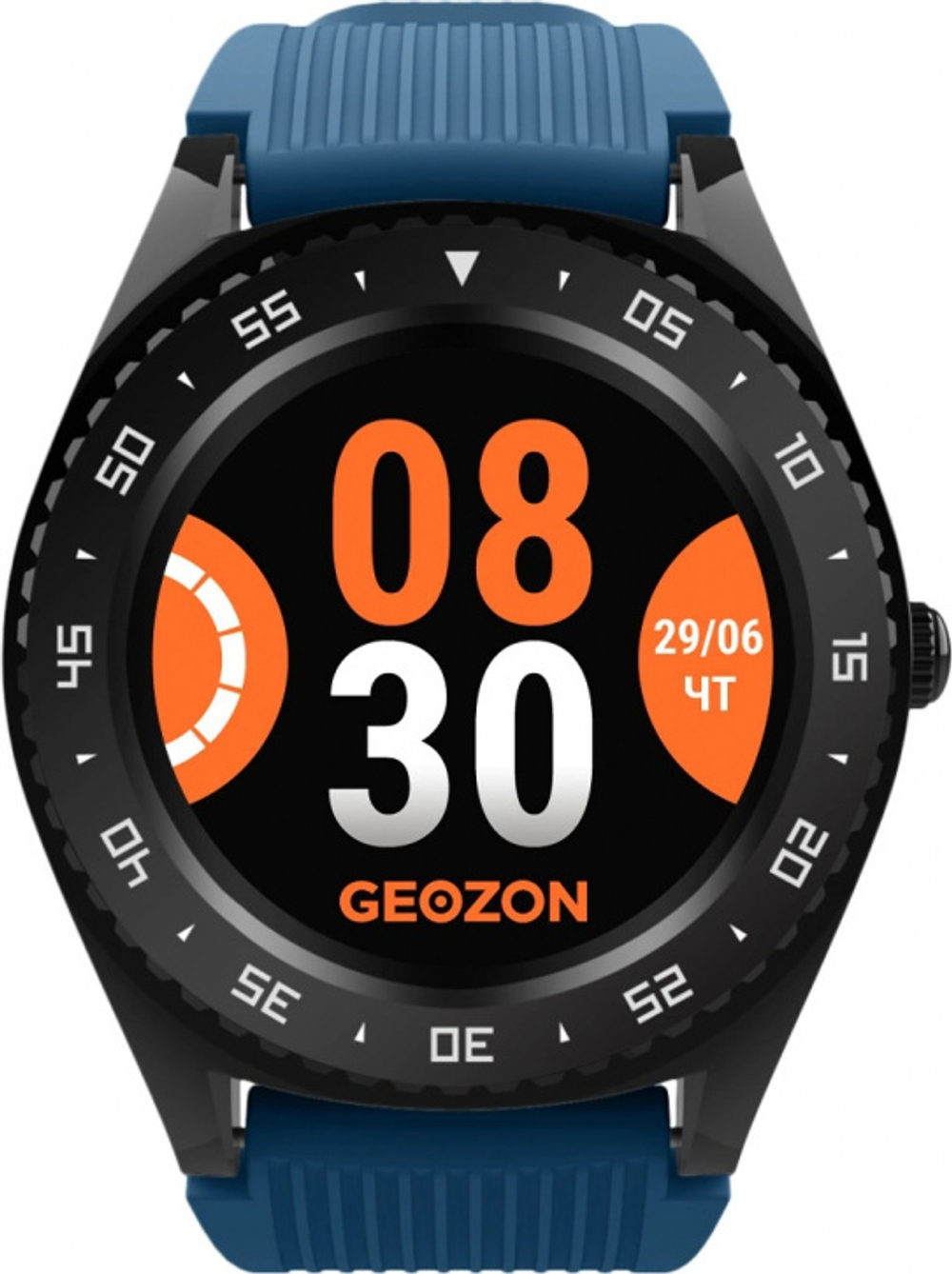 Умные часы GEOZON Titanium G-SM10BLKB Black-Blue