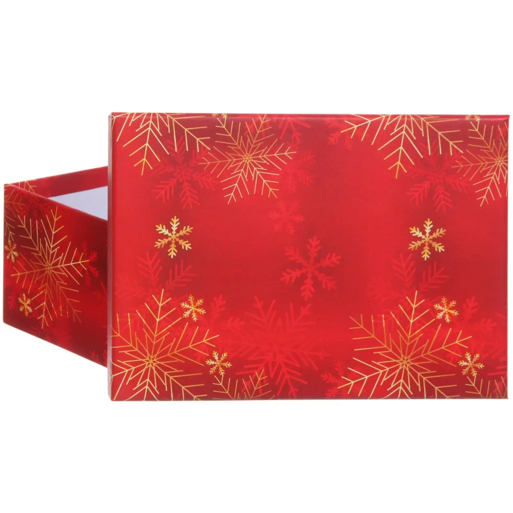 Коробка подарочная «Снежинки» 21*15*8,5 см