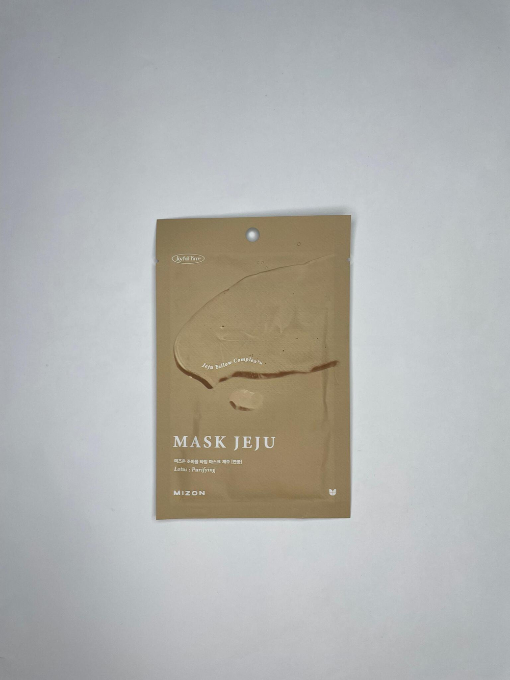 MIZON Очищающая тканевая маска для лица с  экстрактом лотоса 23мл JOYFUL TIME MASK JEJU [LOTUS]