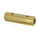 Коллектор латунь 1 1/4" ВР/ВР на 3 вых 3/4" ВР м/о 100мм R582A Giacomini R582AY003