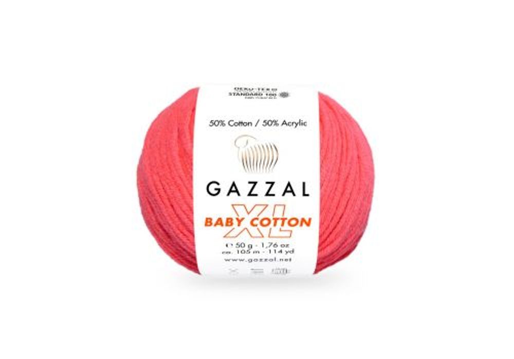 BABY COTTON XL, яркий коралл