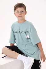 Фуфайка (футболка) для мальчика Леон-1 Виотекс ПЫЛЬНО-ГОЛУБОЙ