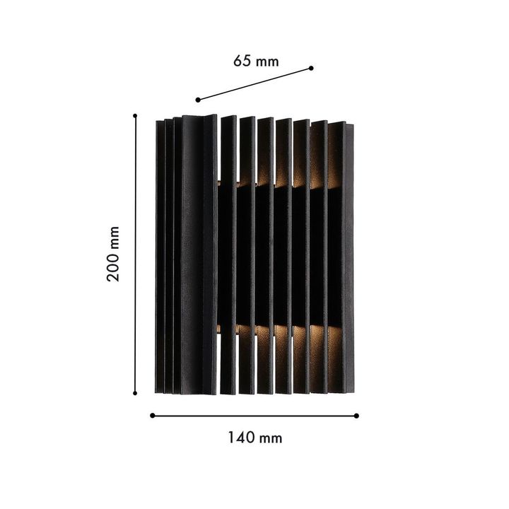 Уличный настенный светодиодный светильник Favourite Strudel 4297-1W