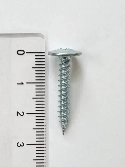 Саморезы с прессшайбой, острые, оцинкованные, с частой резьбой (по дереву и металлу) 4.2х25 мм (1 кг)