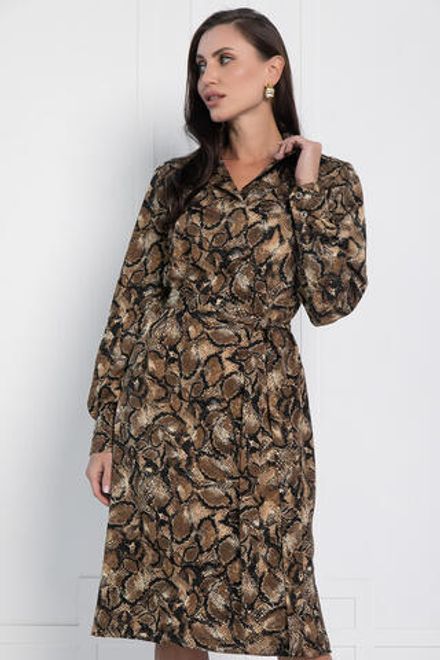 Платье Королевская кобра (кофейное) П12648-15 LT Collection