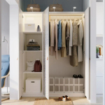 Шкаф - IKEA PAX/MISTUDDEN/ПАКС/МИСТУДДЕН ИКЕА, 60х150х201,2 см, белый/серый