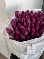 Букет из 51 фиолетового тюльпана - доступен к заказу с 3.03.2025