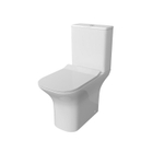 Унитаз напольный Grossman Classic GR-4464S (640х340х790) безободковый,белый с тонкой крышкой,микролифт,2 места