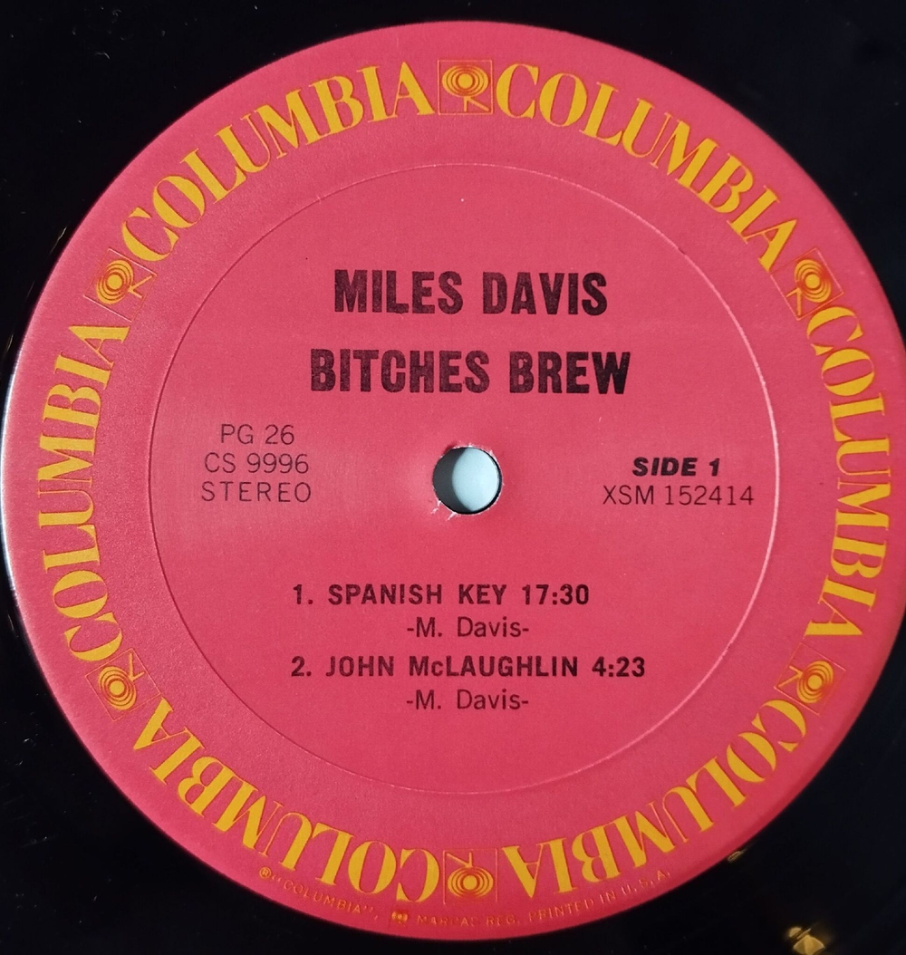 Винтажная виниловая пластинка LP Miles Davis Bitches Brew (USA 1975) Spanish Key
