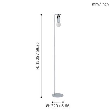 Торшер 1*E27 98285 серый Apricale Eglo