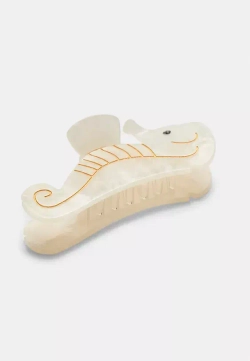 STRADIVARIUS Заколка для волос "Морской конек", белый