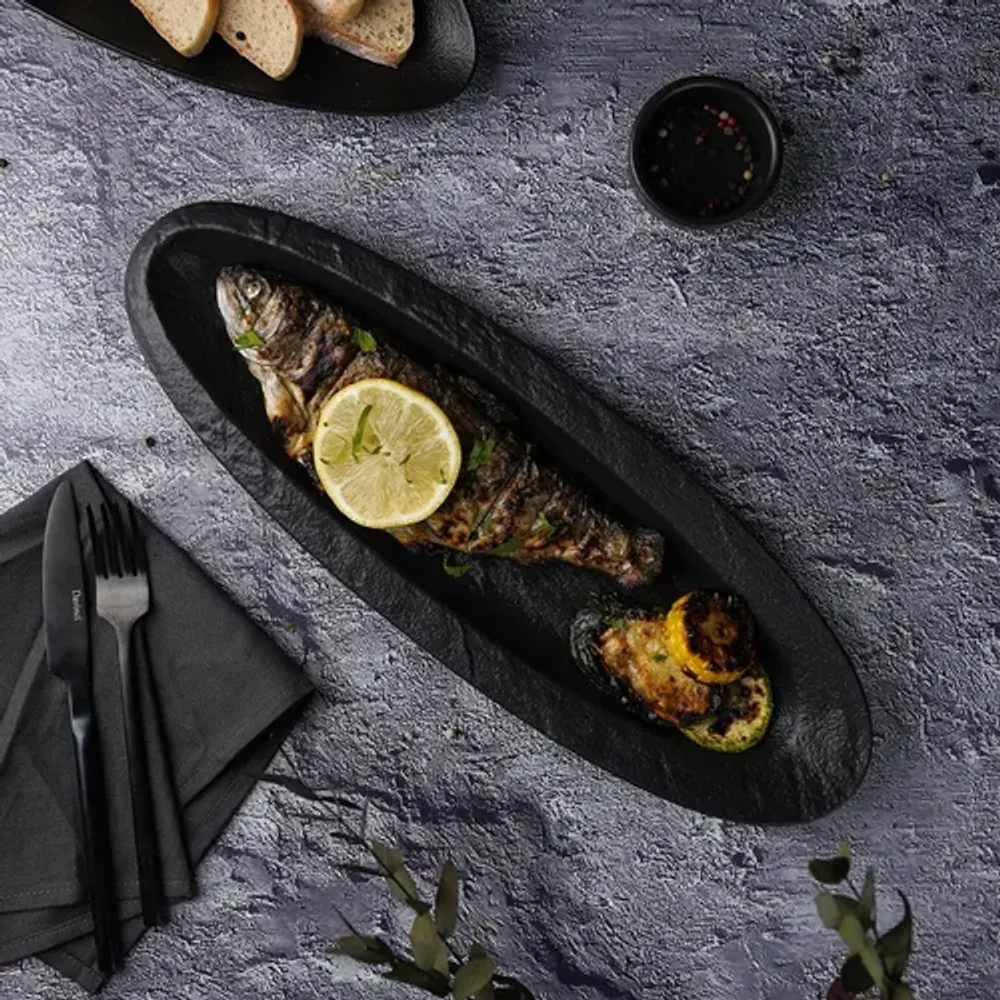 Блюдо овальное 40,8*14 см h3,5 см Black Raw Stellar P.L. Proff Cuisine [1]