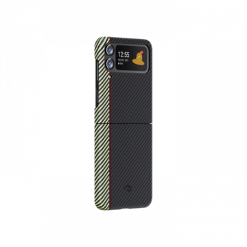 Чехол Pitaka Fusion Weaving MagEZ Case 3 для Samsung Galaxy Z Flip4, Overture, кевлар (арамид)
