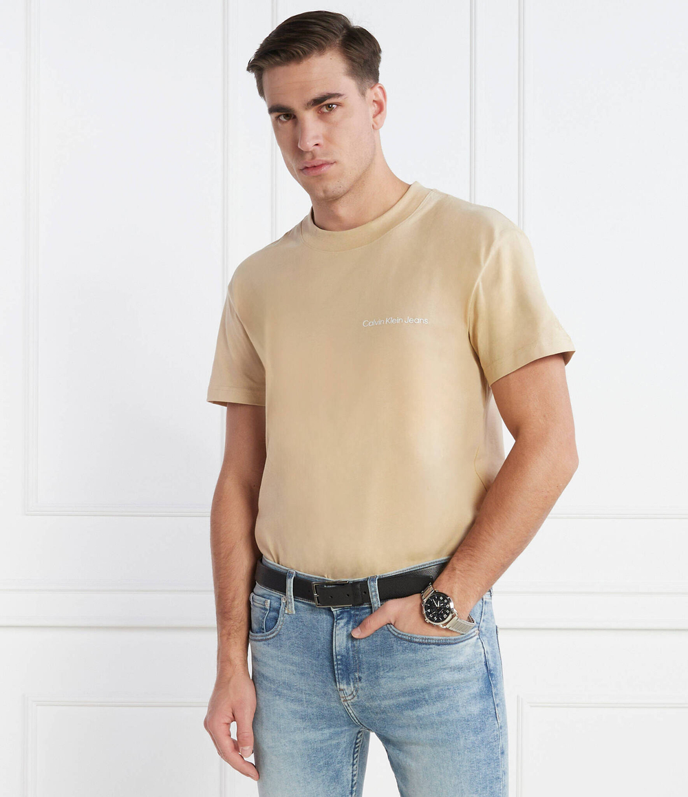 Футболка CALVIN KLEIN JEANS - бежевый(J30J324671)