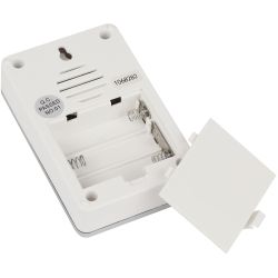 Звонок дверной ЭРА C103W беспроводной LED подсветка IP44 150 м белый 38 мелодий | Электрозвонки беспроводные