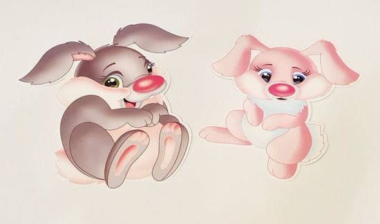 Набор для декора Зайцы, 9шт