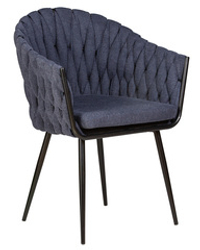 Стул обеденный DOBRIN MATILDA, синяя ткань (LAR-275-29)