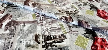 Велюр Машинки Принт 001