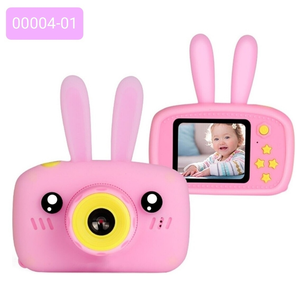Детский цифровой фотоаппарат мини камера "Зайчик - Rabbit" Children's Fun Camera