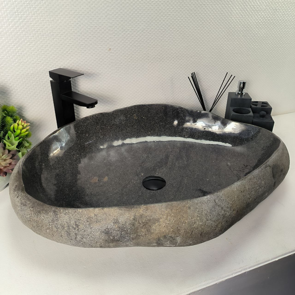 Раковина из речного камня RS-64963 76*54*15 0863